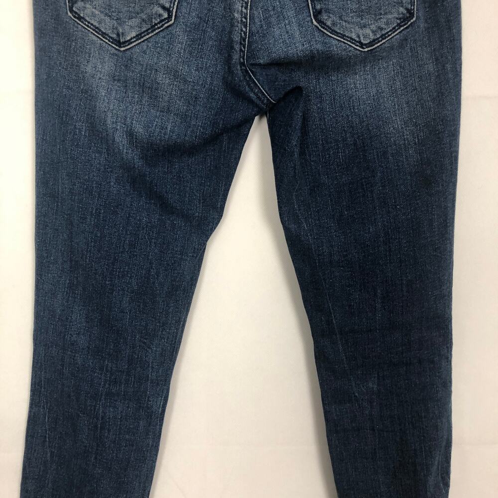 Gap Mid-Rise Distressed Dark Wash Jeans Size 26 - Picture 8 of 11
